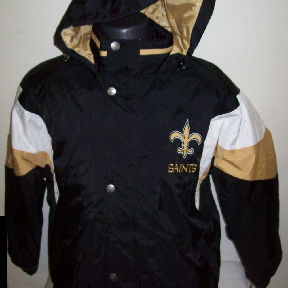 NEW ORLEANS SAINTS STARTER NFL Hooded Jacket - Picture 2 of 13